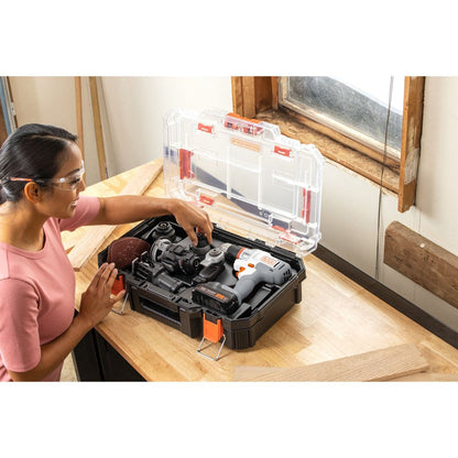 20V Max Matrix Cordless Combo Kit, 6-Tool, White and Orange, Model BDCDMT1206KITWC