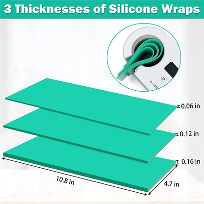 Sublimation Tumblers Wrap for Cricut Mug Press, 3 Thicknesses Green Silicone Mug Wrap for Heat Press Sublimation Machine