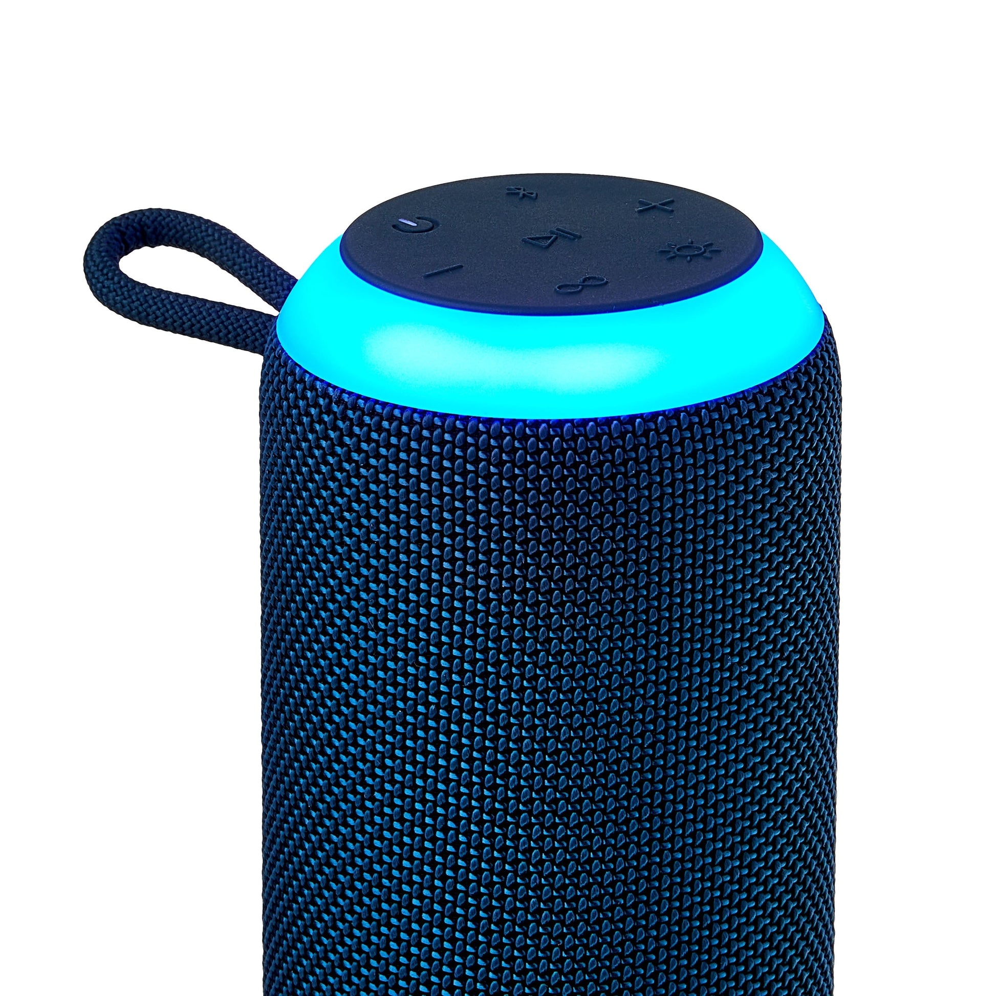 Medium Rugged Speaker with Bluetooth Wireless Technology and LED Lighting, Navy