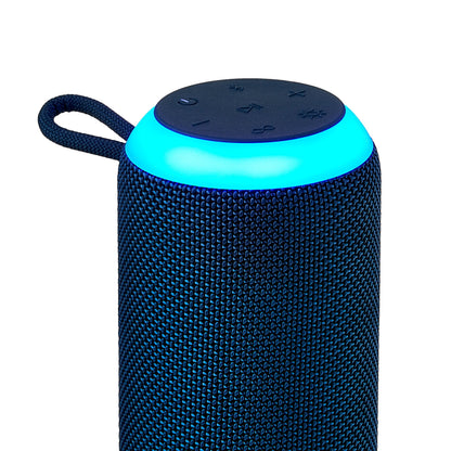 Medium Rugged Speaker with Bluetooth Wireless Technology and LED Lighting, Navy