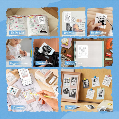 NIIMBOT Photo Papers Only Compatible with Pro Series Label Makers Thermal Picture Labels Good Idea to Print Photos, Beauty Memories, Note,List (2.13''X2.91''-54X74Mm)