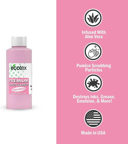 Ecotex® Screen Printing Cleaning Kit - Emulsion Remover - Press Wash Plastisol Ink Cleaner, Hyper Haze Remover and Degreaser, Premium Hand Cleaner and Scrub Pad - Screen Printing Supplies