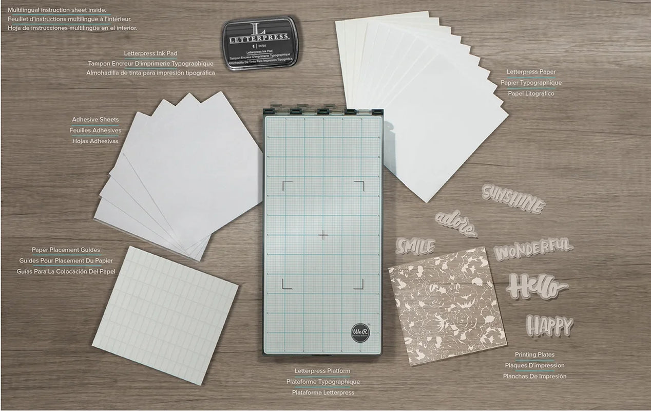 We R Memory Keepers Letterpress Starter Kit-