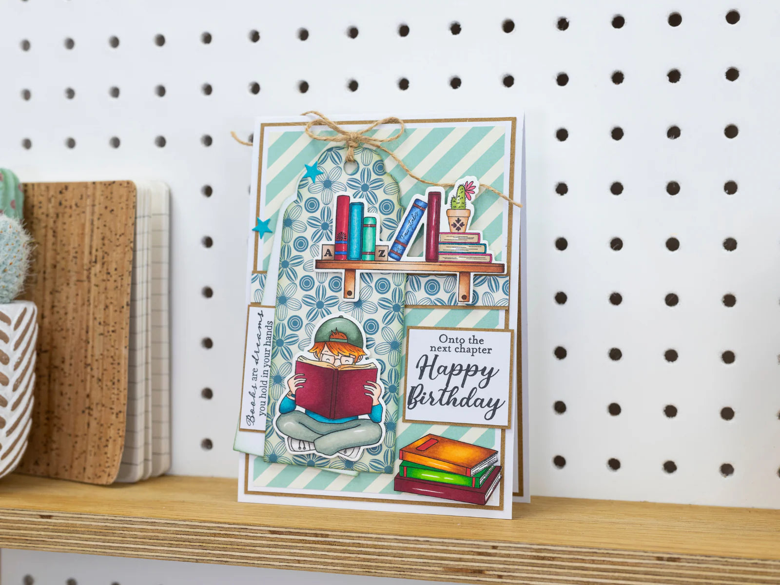 Crafters Companion Bookworm Collection Stamp & Die Set - Book Collection