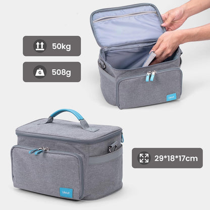 Tote Carrying Case Bag for Glee S501 Vinyl Cutting Machine - Protable Travel Storage Bag Compatible with Cricut Joy, Accessories and Suppliers, Grey