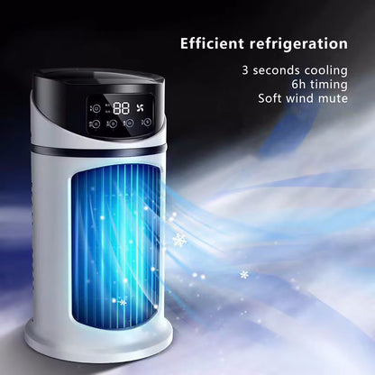 Small Portable Air Conditioners AC Unit for Bedroom No Windows Needs,5 Speed,3 Seconds Fast Cooling with Ice Lattice,Water Air Conditioner