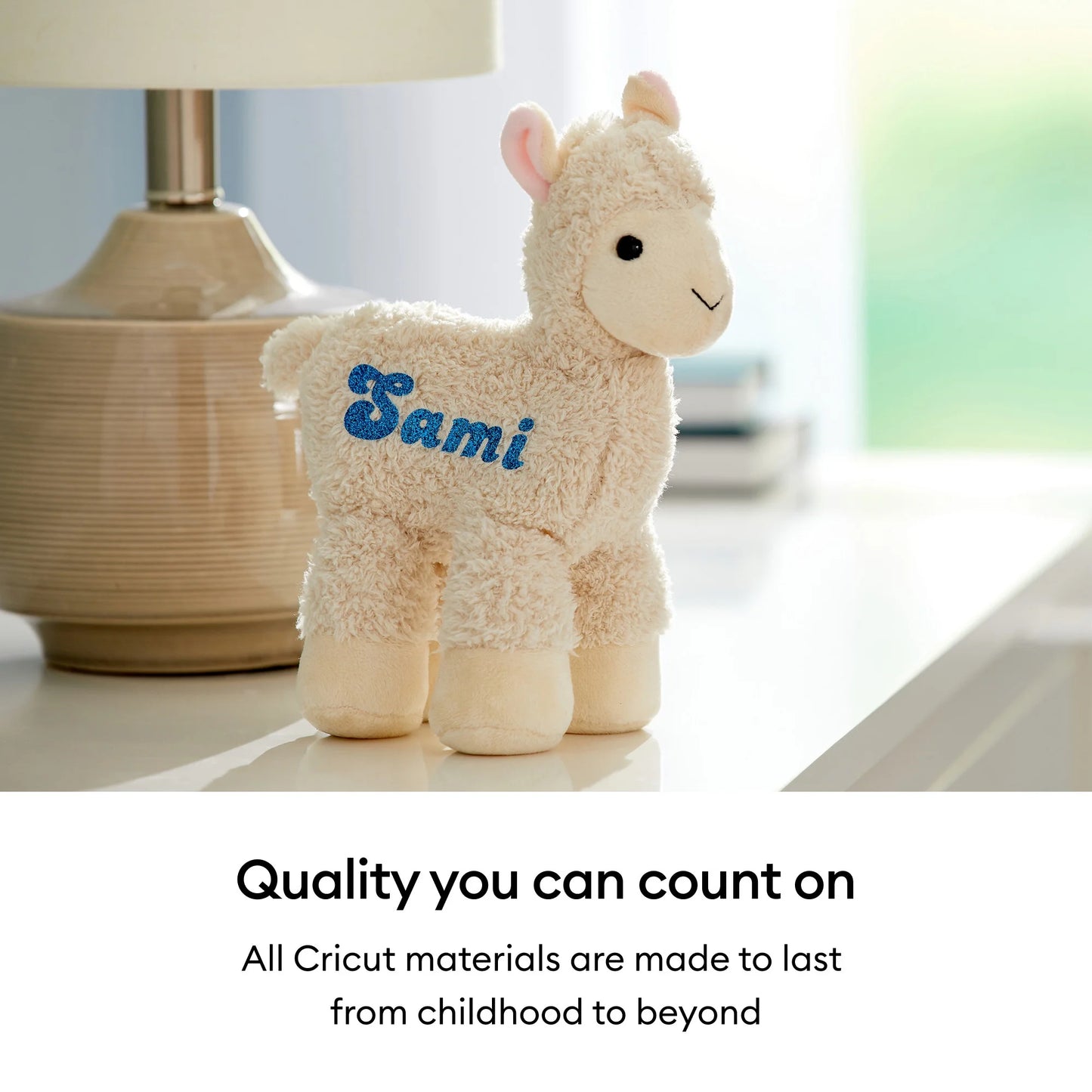 Cricut Glitter Iron-On, White, 12 X19, Roll