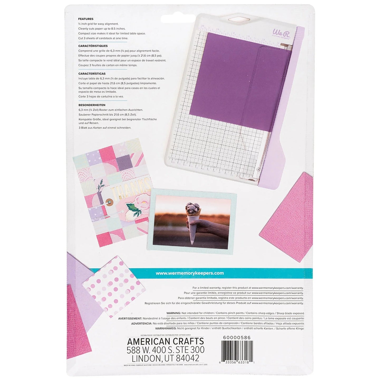 Mini Guillotine Paper Cutter-Lilac