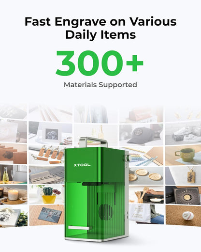 F1 Lite Laser Engraver, 4000Mm/S Lightning Speed Portable Laser Engraving Machine, Ultra HD Engraver for Wood, Leather, Acrylic, Glass, and More