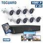 SC35 8CH CCTV Security Camera System Outdoor with 3TB Hard Drive 8Pcs Wired 1080P Bullet Surveillance Cameras HDMI Connector