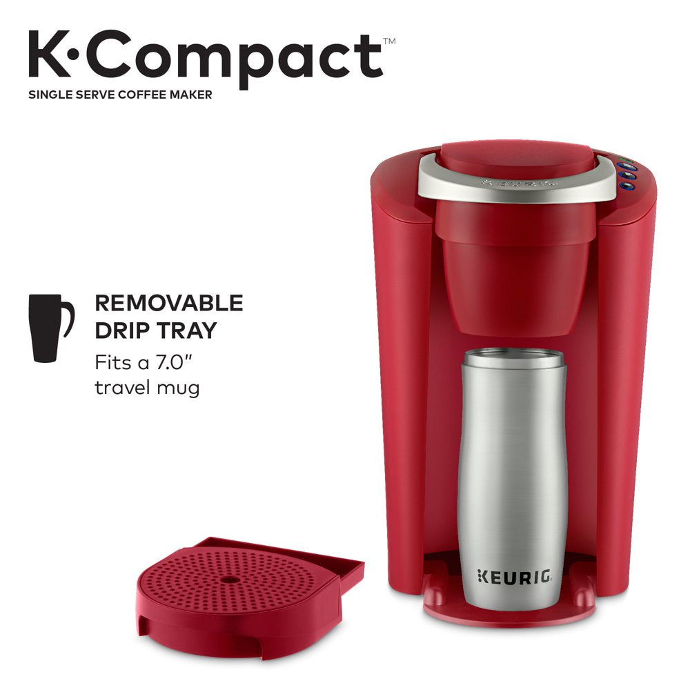 K-Compact Imperial Red Single-Serve K-Cup Pod Coffee Maker