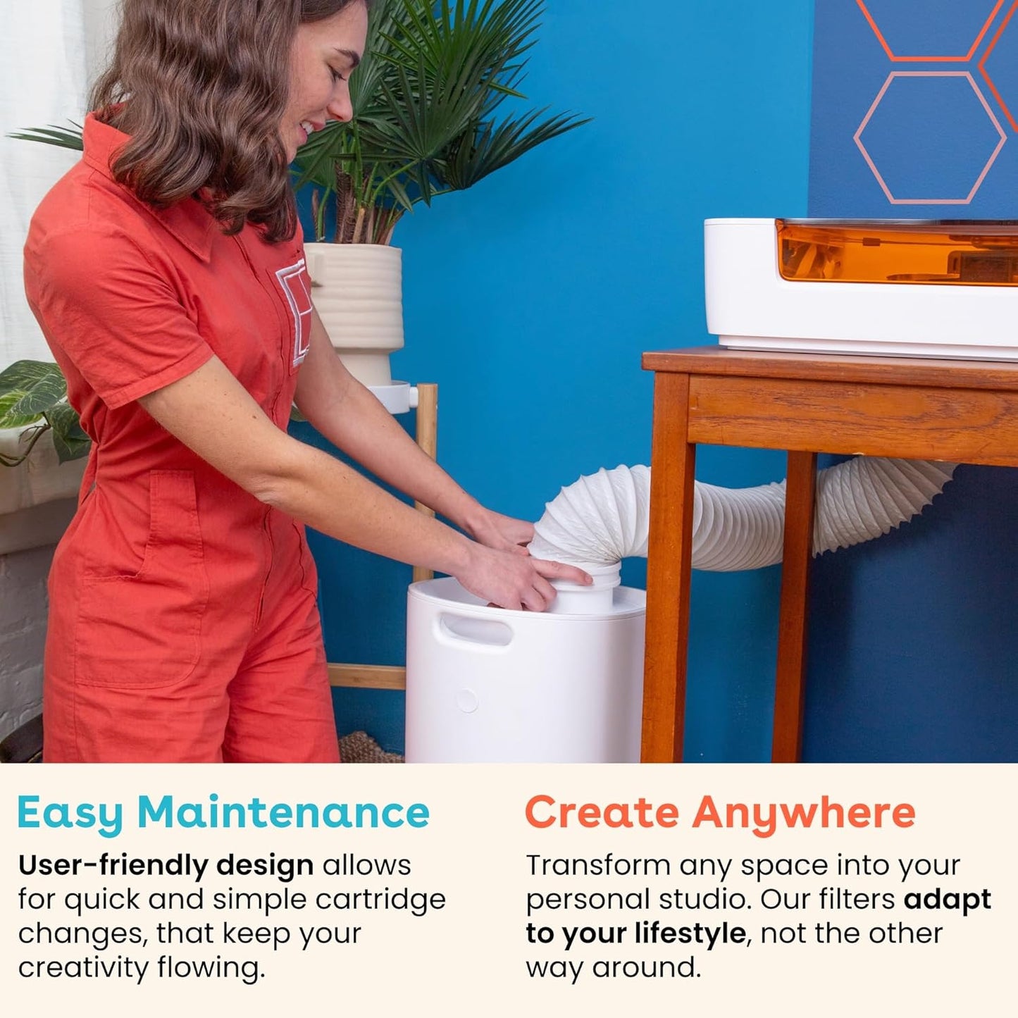 Craft Laser Filter - Compatible with Aura and Spark - with Activated Carbon Filters - No Need to Window Vent - Excellent Laser Engraver Filtration