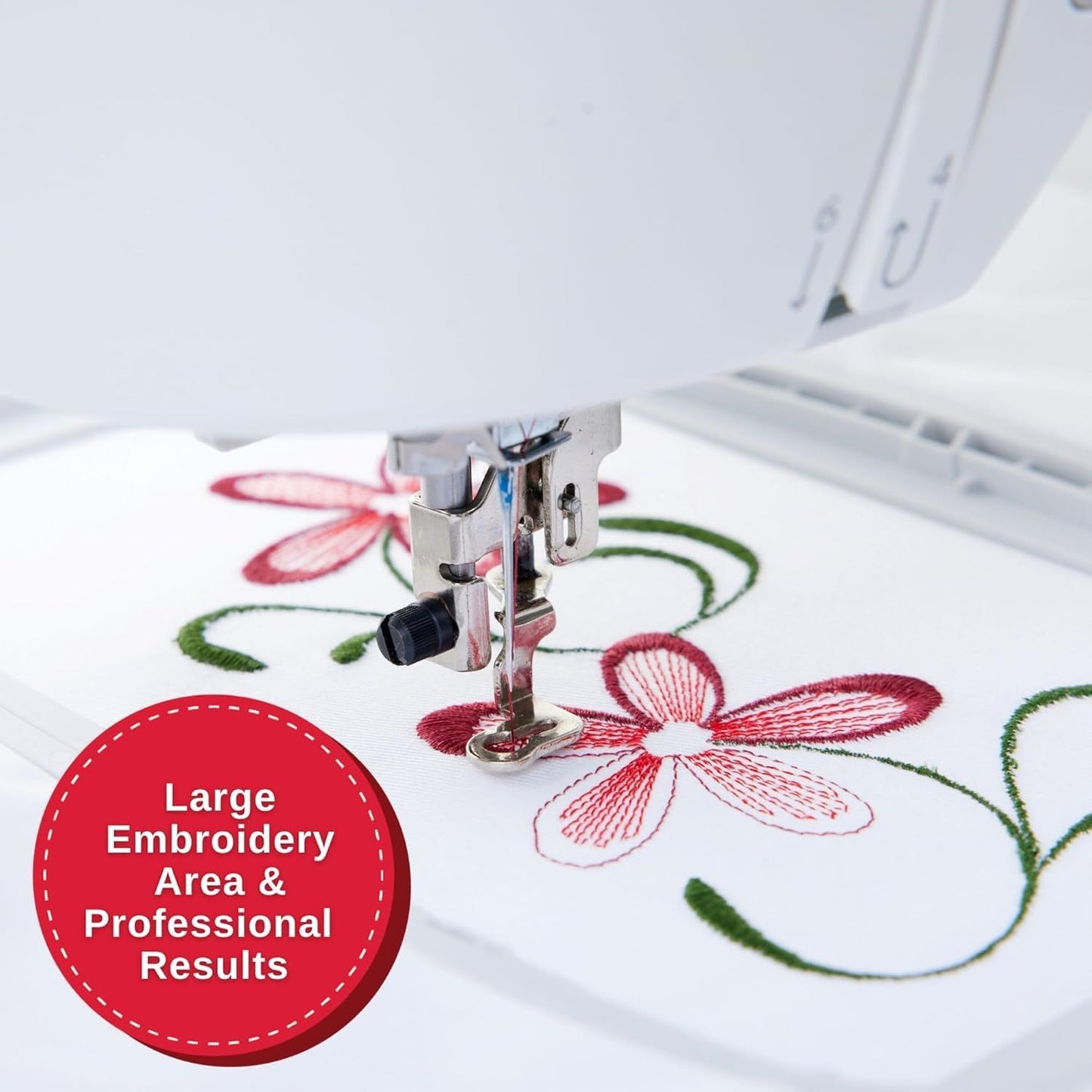 SINGER SE9180 Sewing & Embroidery Machine | 250 Built-In Stitches, 150 Embroidery Designs, 10 Fonts, 1-Step Buttonhole, 7" Touchscreen, Automatic Needle Threader & Wifi Connectivity