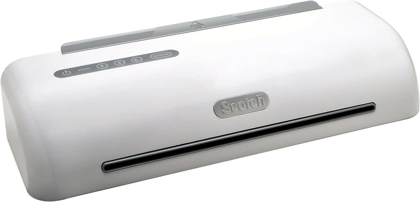 Brand PRO Thermal Laminator, 12.3-Inch, 1-Minute Warm-Up, Fast Lamination, Never Jam Technology, 4-Roller Machine (TL1306), 4" X 19.8" X 6", White