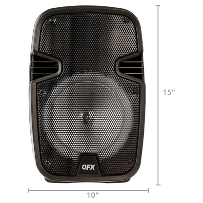 WMX-8074 8 Inch Battery Powered Portable Bluetooth Party Speaker with Bonus Mic