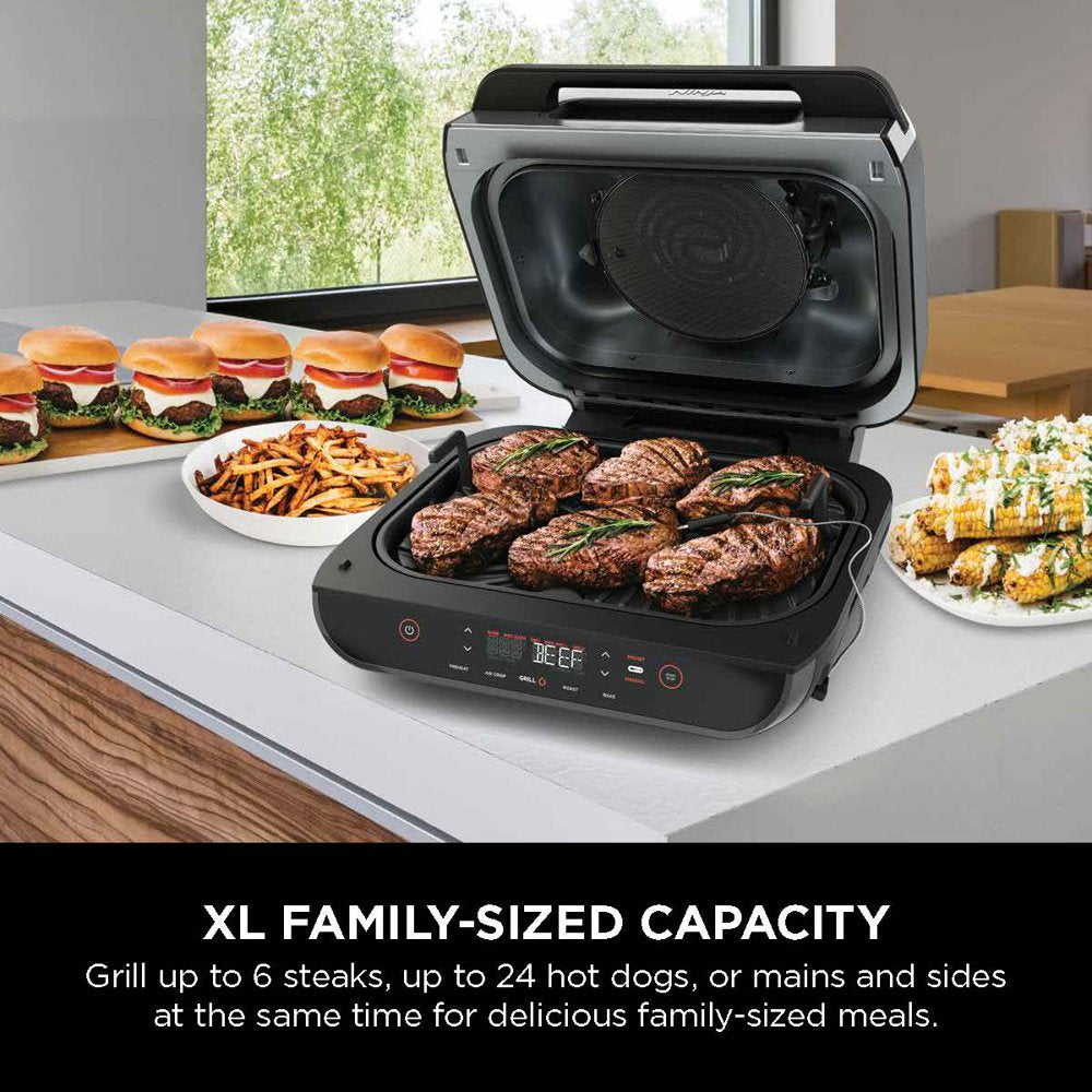 Foodi Smart XL 4-In-1 Indoor Grill with 4-Quart Air Fryer, Roast, Bake, and Smart Cook System, FG550