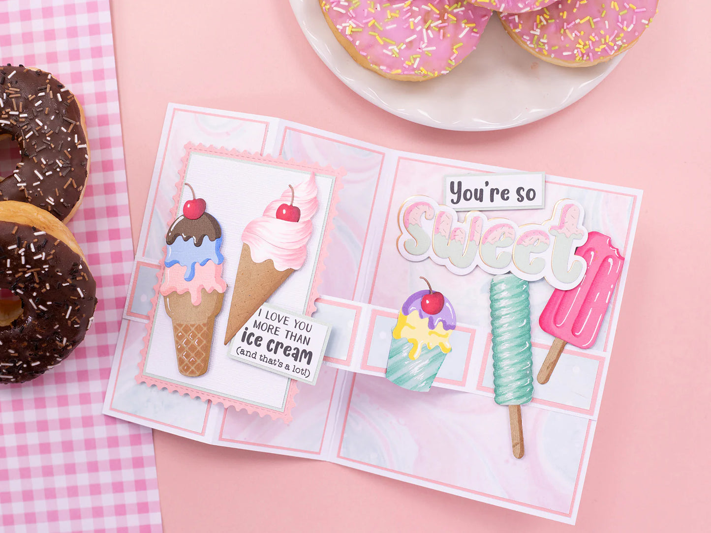 Life Is Sweet - You'Re so Sweet Sentiment Stamp & Metal Die Set
