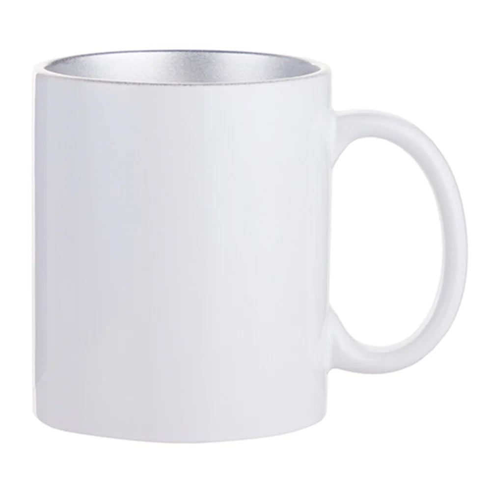 HPN Sublicraft 11 Oz. Inner Sparkle Sublimation Ceramic Mug - 12 per Case