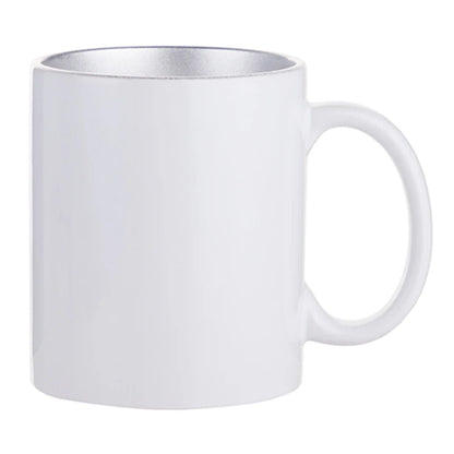 HPN Sublicraft 11 Oz. Inner Sparkle Sublimation Ceramic Mug - 12 per Case