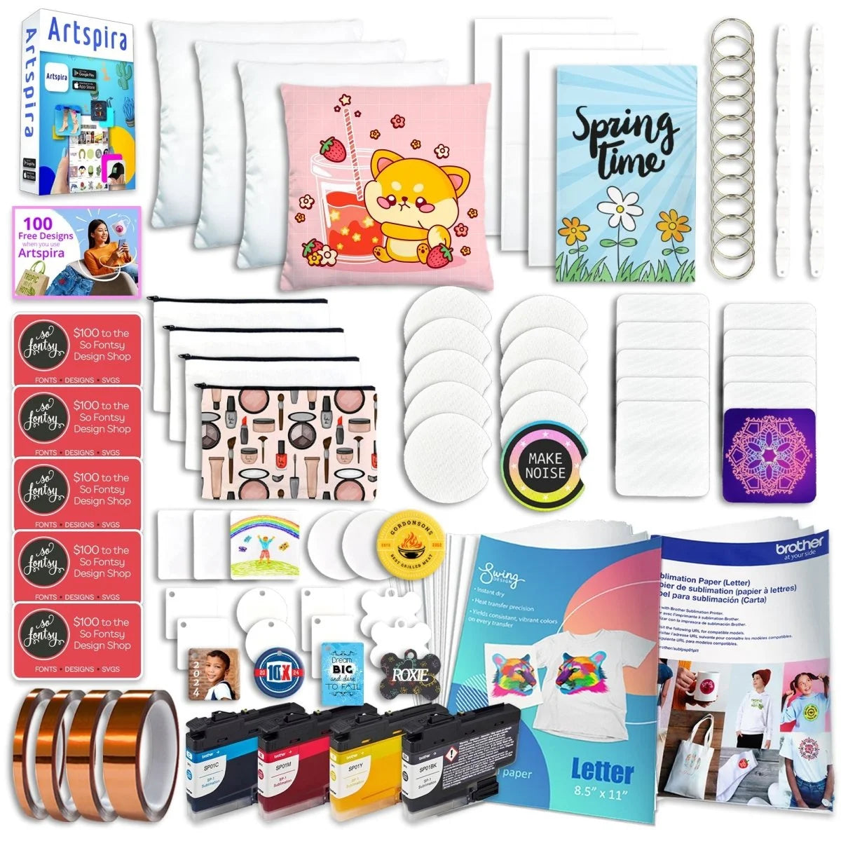 Brother SP-1 Sublimation Printer with Silhouette Cameo 5 Alpha
