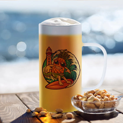 Wholesale 22 OZ Sublimation Glass Beer Mugs Bulk Frosted White 8 Pack