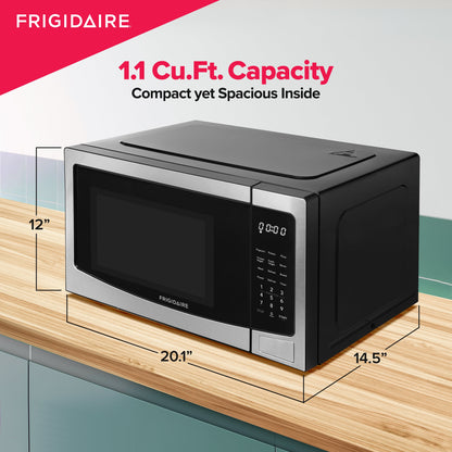 1.1 Cu. Ft Countertop Microwave Oven in Stainless Steel
