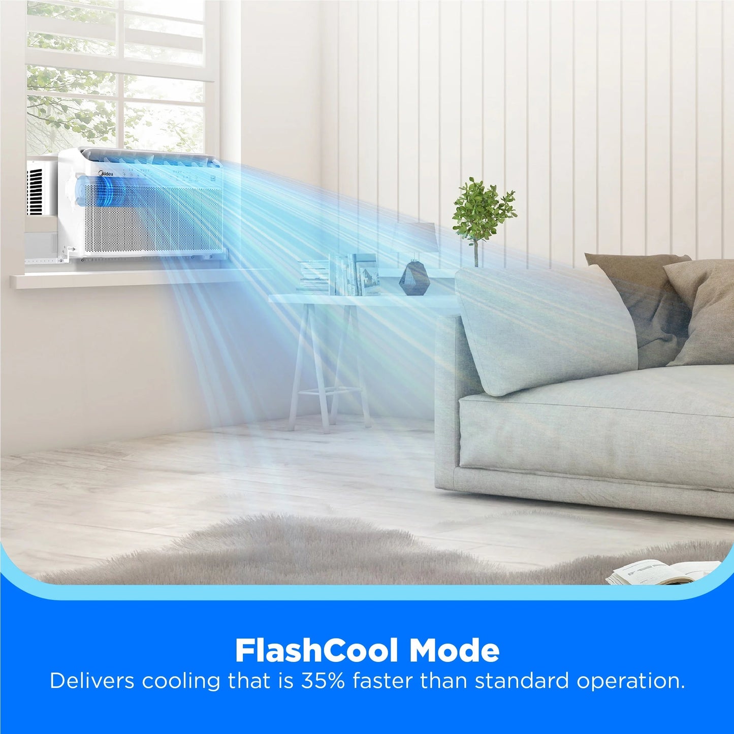 8,000 BTU Smart Inverter U-Shaped Window Air Conditioner, MAW08W1QWT-T, Updated
