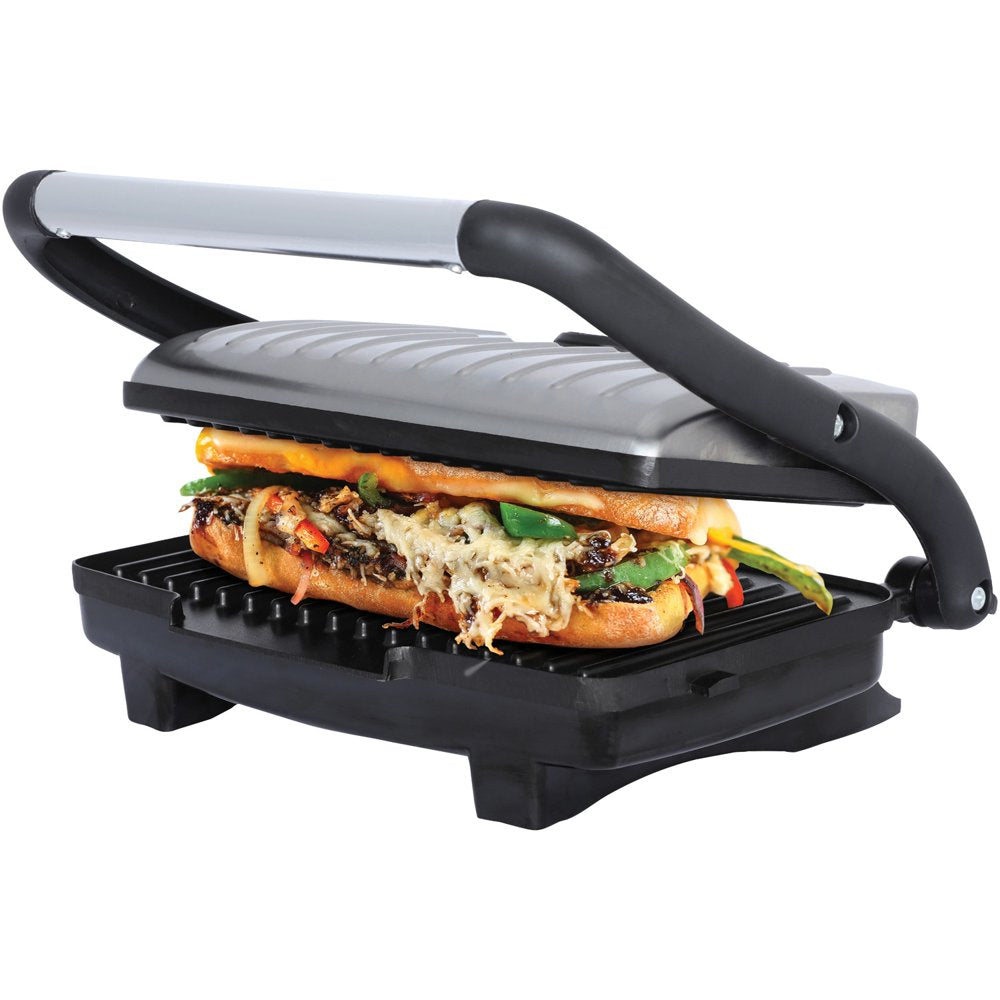 New TS-611 Compact 1000-Watt Non-Stick Panini Press and Sandwich Maker