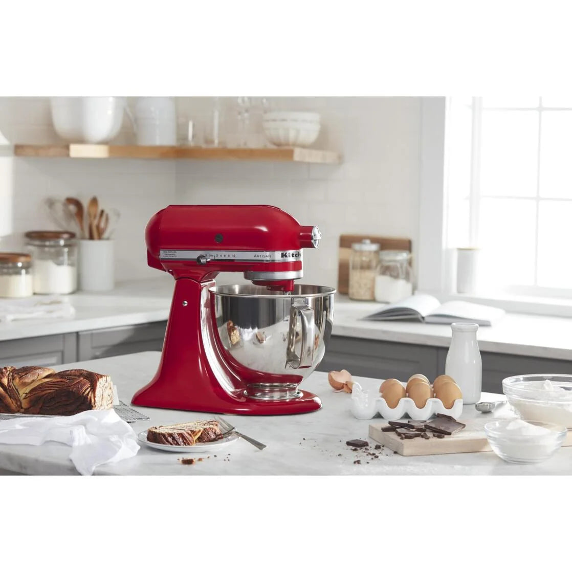 Artisan Series 5-Quart Tilt-Head Stand Mixer, Red (KSM150PSER)