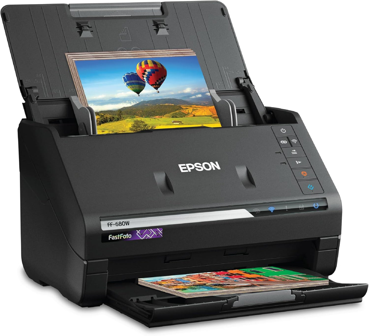 Epson Fastfoto FF-680W Wireless High-Speed Photo and Document Scanning System, Black