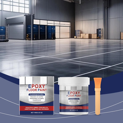 High-Gloss Marble Effect Epoxy Floor Coating,Epoxy Floor Paint for Garage,Self-Leveling Concrete Floor Paint, Quick-Dry Non-Slip Wear-Resistant Basement Waterproof Water-Based Paint