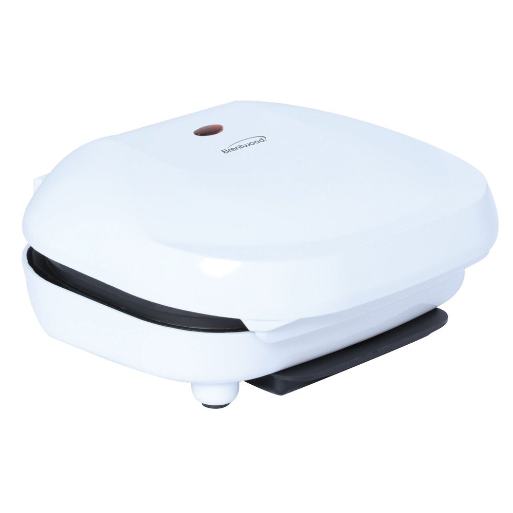 Brentwood TS-605 Non-Stick 750W Indoor Electric Contact Grill, White