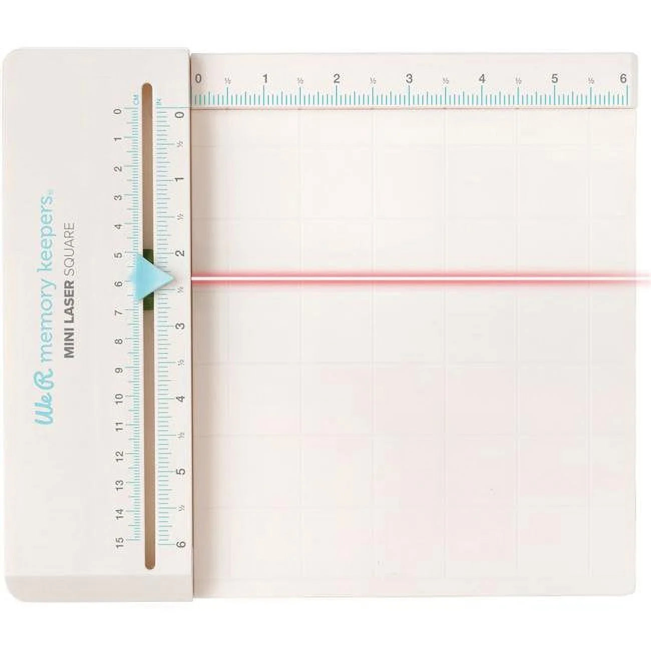 White Plastic Laser Square Mini, 6"X 6.5" Working Space