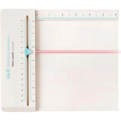 White Plastic Laser Square Mini, 6"X 6.5" Working Space