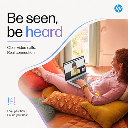 HP 17.3“ Laptop with Finger Print Reader, 16GB RAM, 512GB SSD Storage, Intel Dual-Core, 10 Key Number Pad, No Mouse, Office 365 for the Web, Windows 11 Home