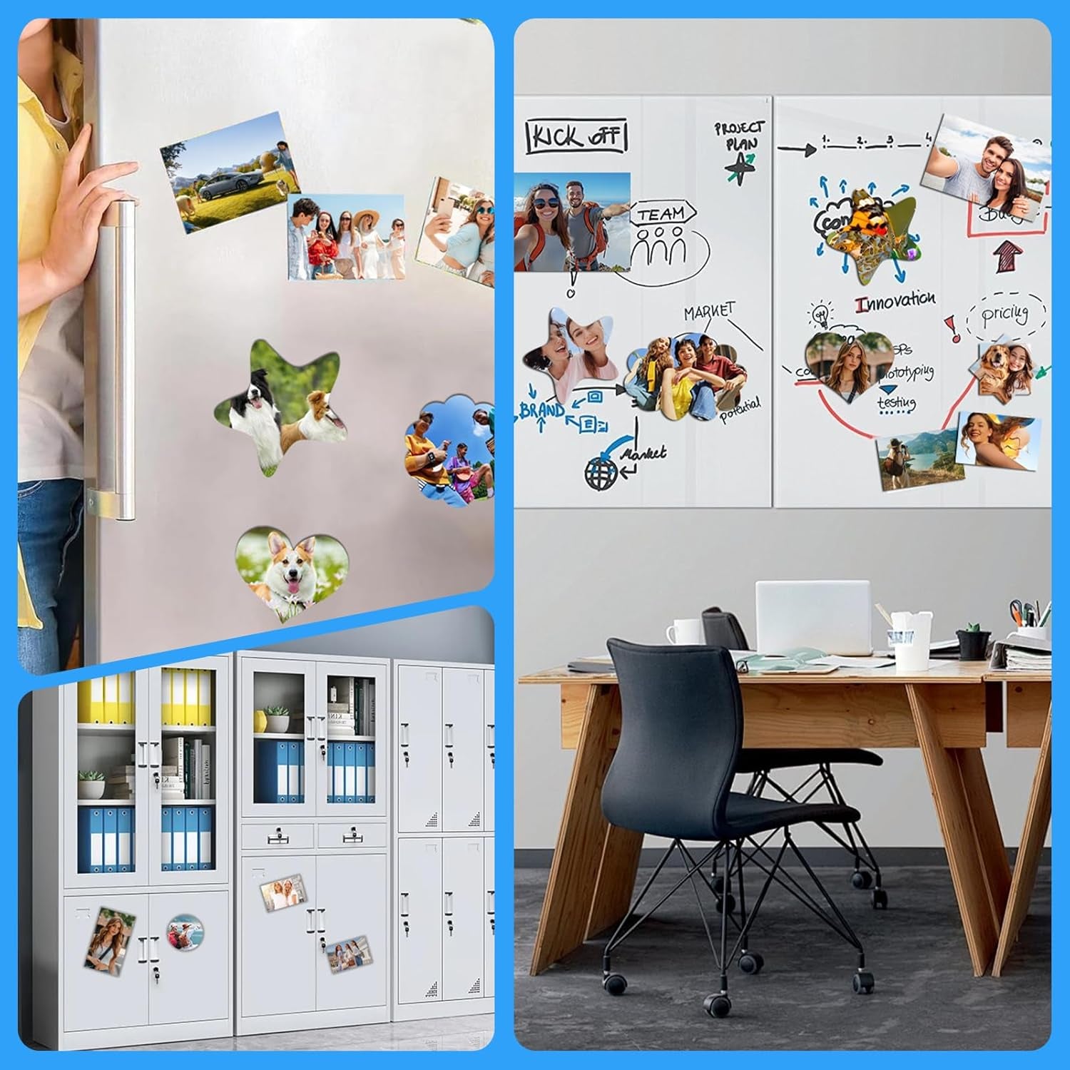 28 Pcs Printable Magnetic Sheets 8.5X11 Inches Matte Magnet Paper Sheet Non Adhesive Magnetic Paper for Inkjet Printers, Flexible Magnet Photos for DIY Crafts