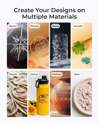 Engraving Pen, Cordless Engraving Pen for Metal Wood Glass and Plastic, 42-In-1 Engraver Pen Rotary Tool Kit, Large Capacity Rechargeable Etching Tool Metal Engraver for Crafts