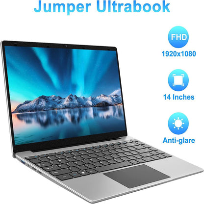 14In Windows 11 Laptop Computer 12GB DDR4 256GB SSD with Intel Quad Core Celeron N4100