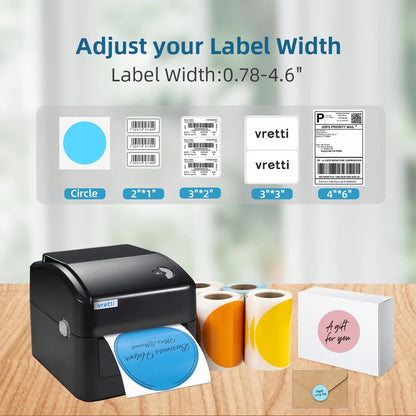 420 Bluetooth Thermal Label Printer , 4X6 Label Printer for Shipping Packages, Compatible with Windows Smartphone