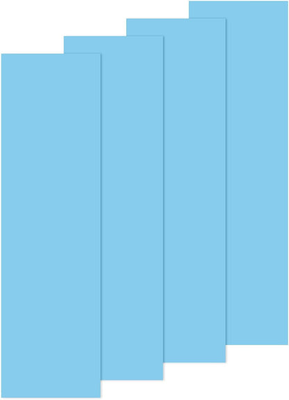 4 Sheets 3D Puff Vinyl Heat Transfer 12X3.4 Inch Puff Vinyl Heat Transfer Light Blue Foaming HTV Sheets Iron-On for T-Shirts/Diy Fabric
