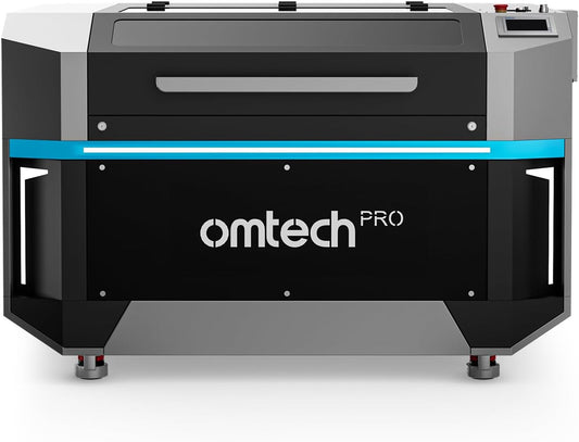 Omtech Pro 150W CO2 Laser Engraver, 55" X 35" Laser Cutter with Built-In Water Chiller 1,200 Mm/S Speed, 4 Way Pass Air Assist, Autofocus Laser Cutting Engraving Etching Machine for Wood Acrylic