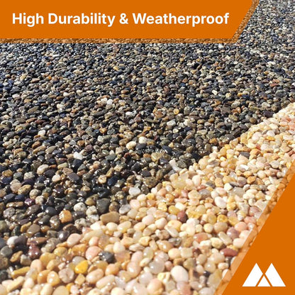 Mckinnon Stone Bond Epoxy, 20 Gallon Kit, Resin Bound Surfacing Epoxy for Gravel & Pebble Stone, Easily Transform Your Driveway, Flooring, Indoor, Outdoor, Patios, Walkways, Stairs (20 Gallon)
