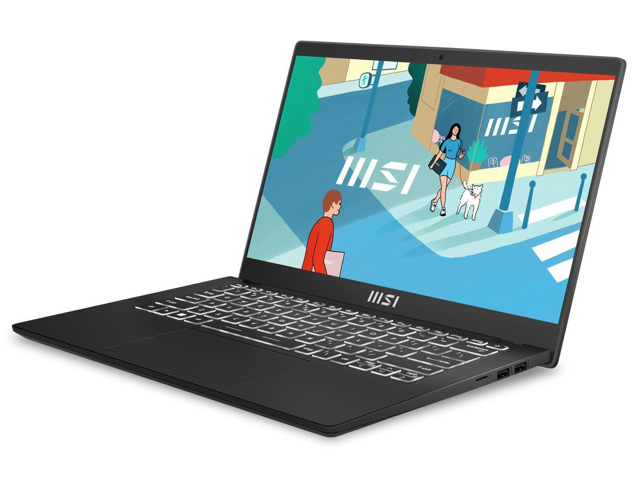 Modern 14 14" Ultra Thin and Light Laptop AMD Ryzen 7-7730U UMA 16GB 512GB Nvme SSD Win 11 Home, C7M-048US