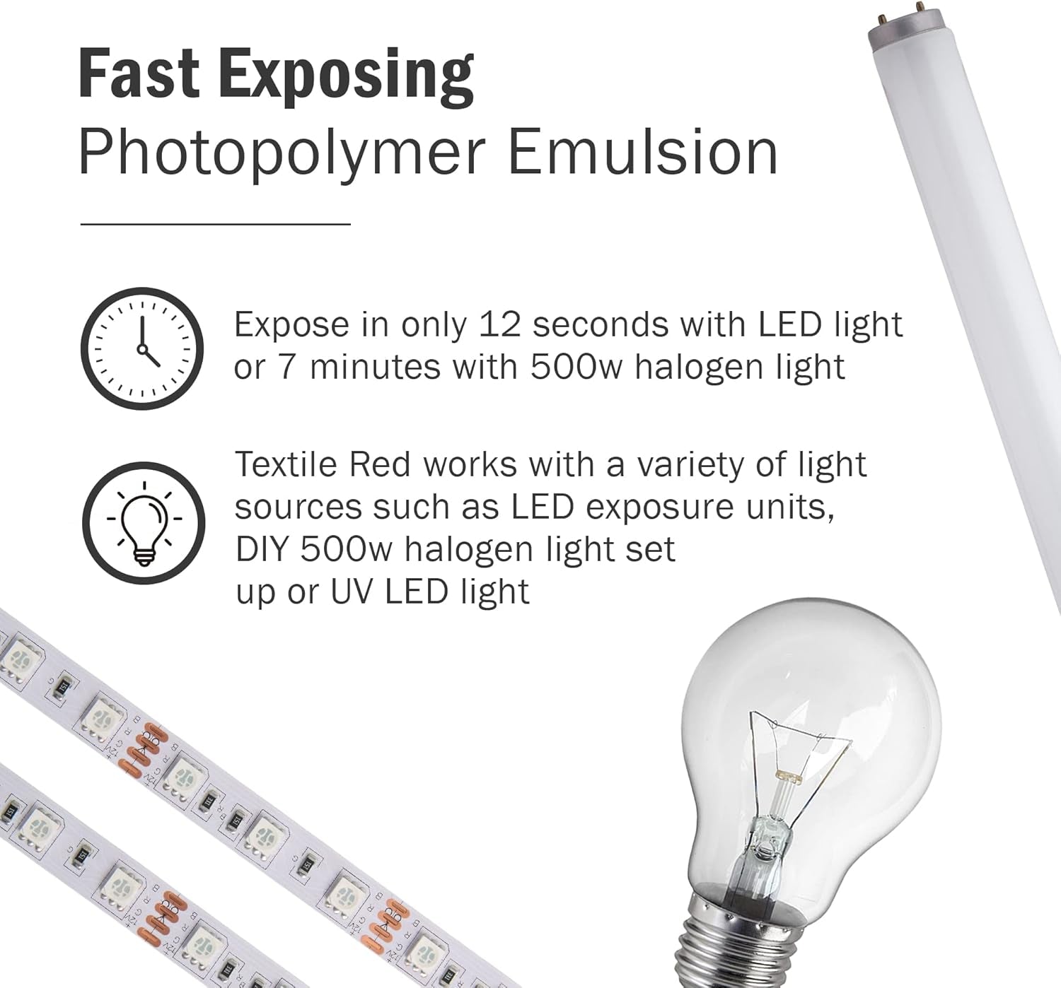 Ecotex® Tex-Red Screen Printing Emulsion (Pint - 16Oz.) Pre-Sensitized Photo Emulsion for Silk Screens and Fabric - for Screen Printing Plastisol Inks, Pure Photopolymer Screen Printing Supplies