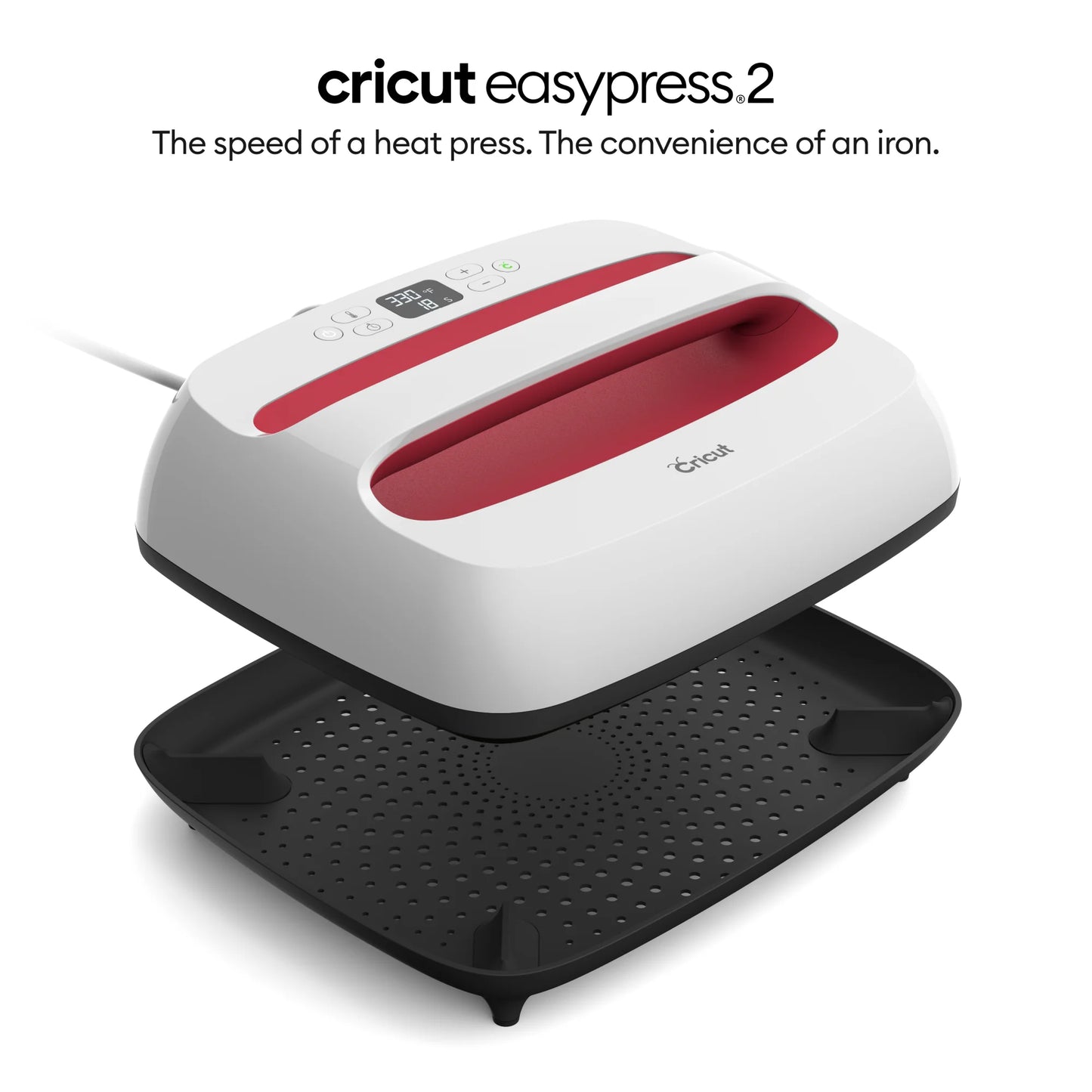 Cricut Easypress® 2, Daybreak - 12 in X 10 in - Handheld Heat Press Machine, White