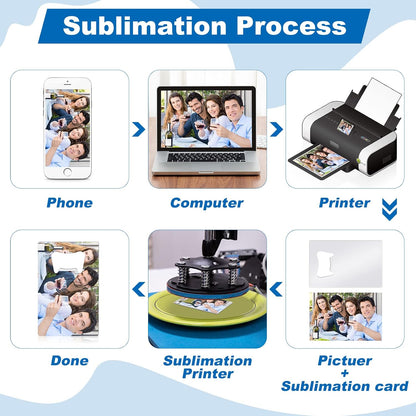 Didaey 6 Pcs Sublimation Bottle Opener Blanks Credit Card Bottle Metal Stainless Steel Wallet Beer Opener for Christmas Wedding Father'S Day Gifts Bar Kitchen Restaurant, White 2. 09 X 3. 35 Inch