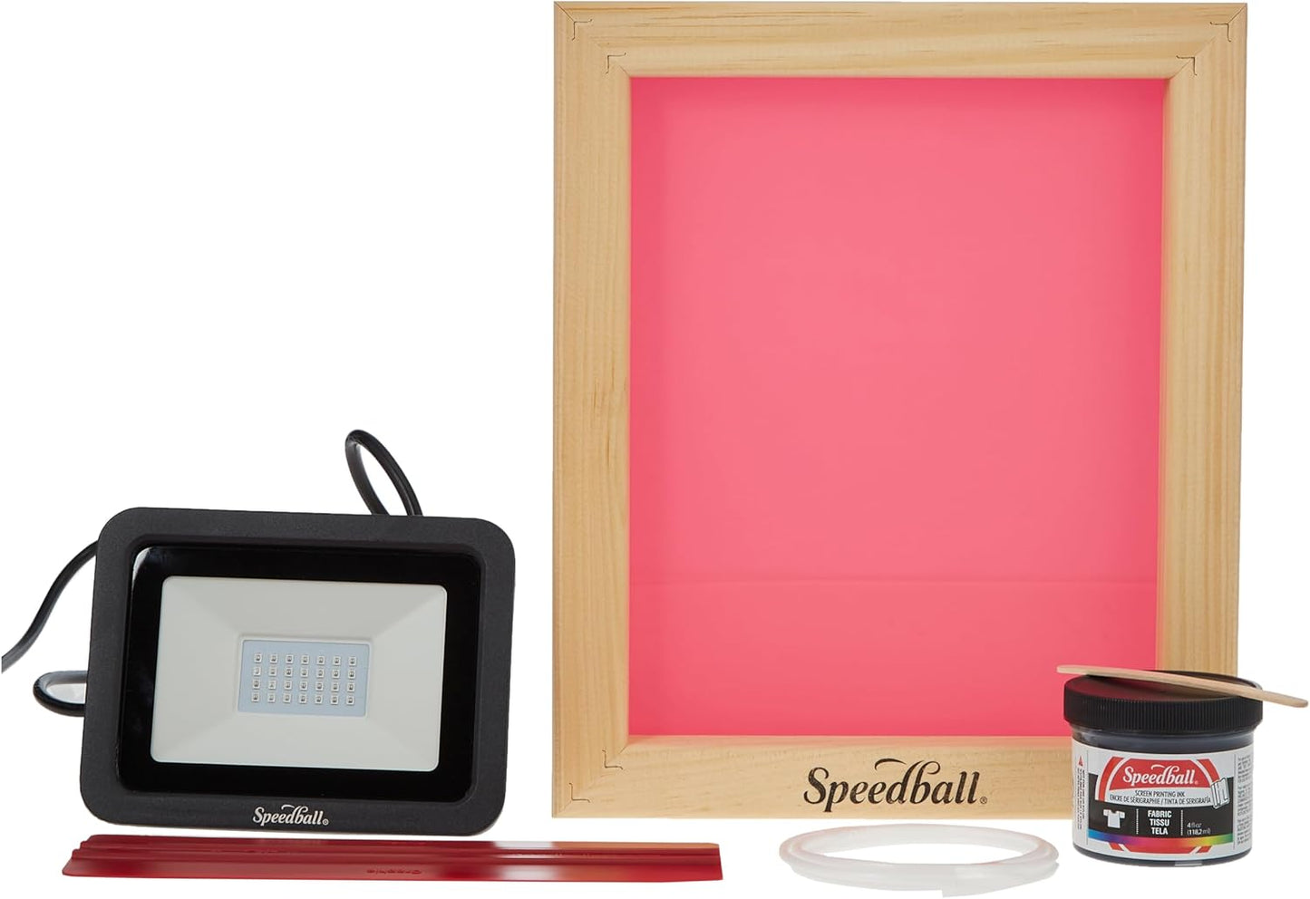 Speed Screens Screen Printing Kit, Includes Ink, Squeegee, Frame, UV Exposure Light