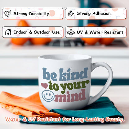 Permanent Adhesive Vinyl Bundle for Crafting Cutter 12" X 36"/Rolls (Matte Olive,Rose Gold,Ivory White,Cobalt Blue,Teal)