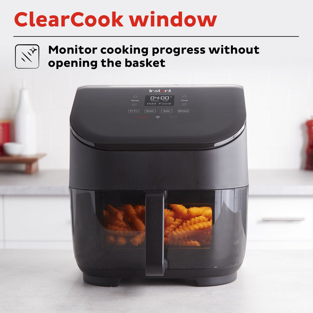 Vortex 5 Quart Single Basket 4-In-1 Air Fryer Oven with Clear Cook Window