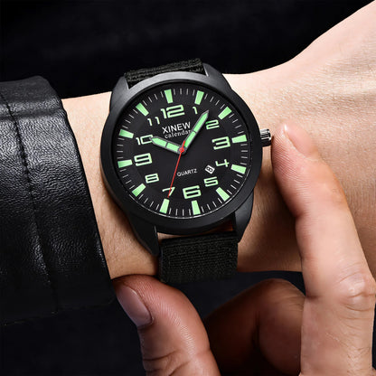 Watches for Men,Nylon Strap Watch Men'S Wrist Watches,Precise Quartz Movement Versatile Style Analog Watch,Style3